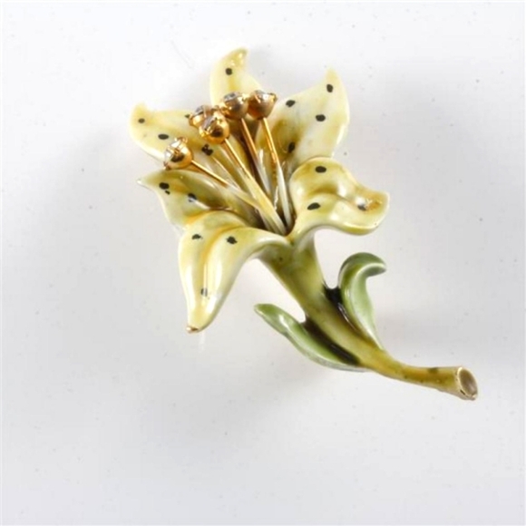 HAR Vintage tiger lily pin - Picture 1 of 8